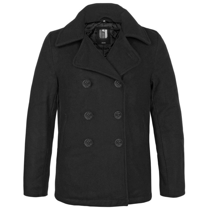 Navy Pea Coat Mantel Sale bw online shop